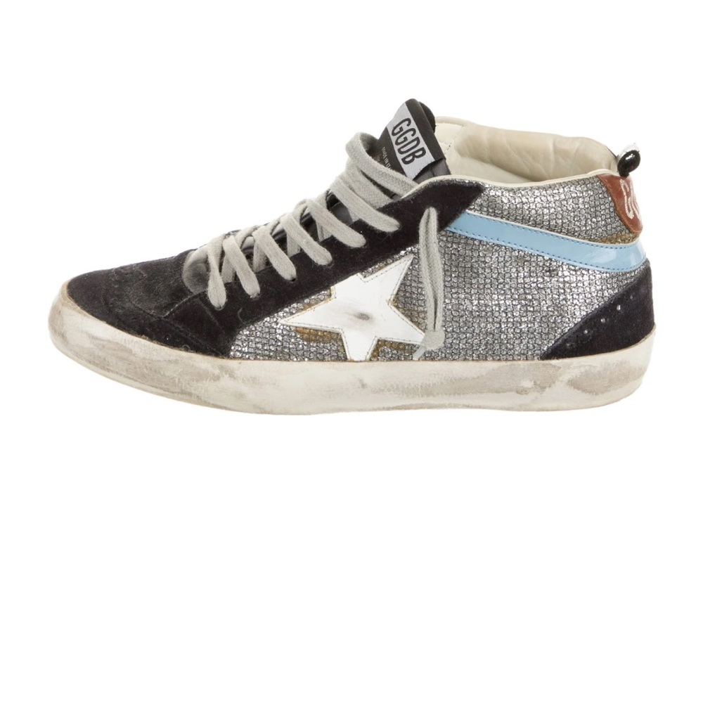 Golden Goose GGDB Midstar Black Suede Sneakers
